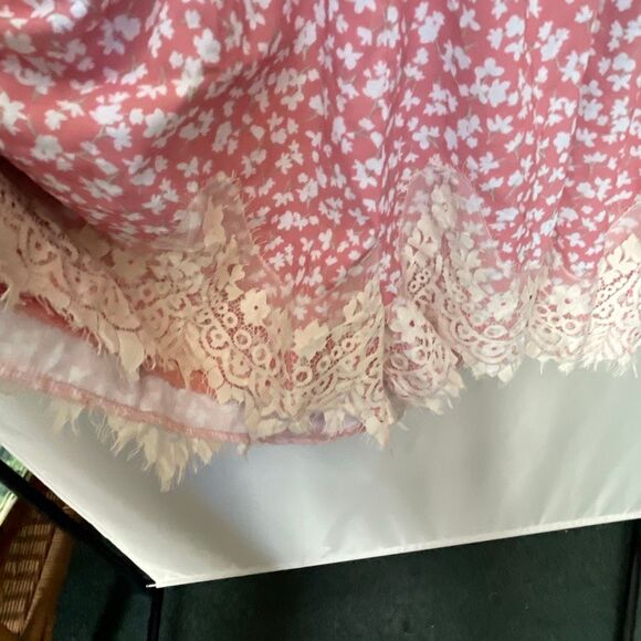 NWT J.NNA size 2X jumpsuit Romper floral bell sleeves lace. - Picture 7 of 16